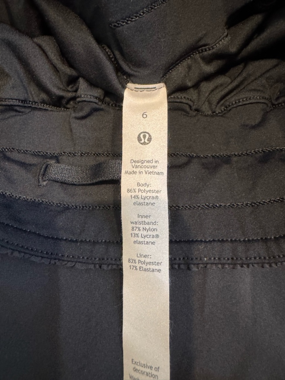 lululemon athletica Black Women's Athletic Running Shorts - Picture 4 of 5